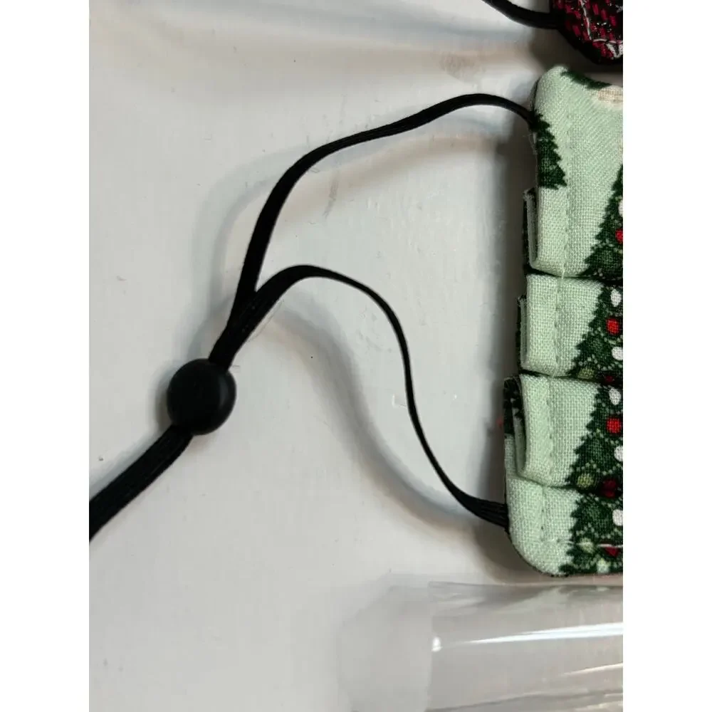 16 NEW Handmade Adjustable Cloth Double Layer Face Masks Christmas Winter Gifts